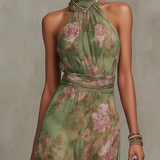 Robe Longue Élégante Florale Élise