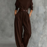 Ensemble Col Roulé et Pantalon Droit Cyrielle