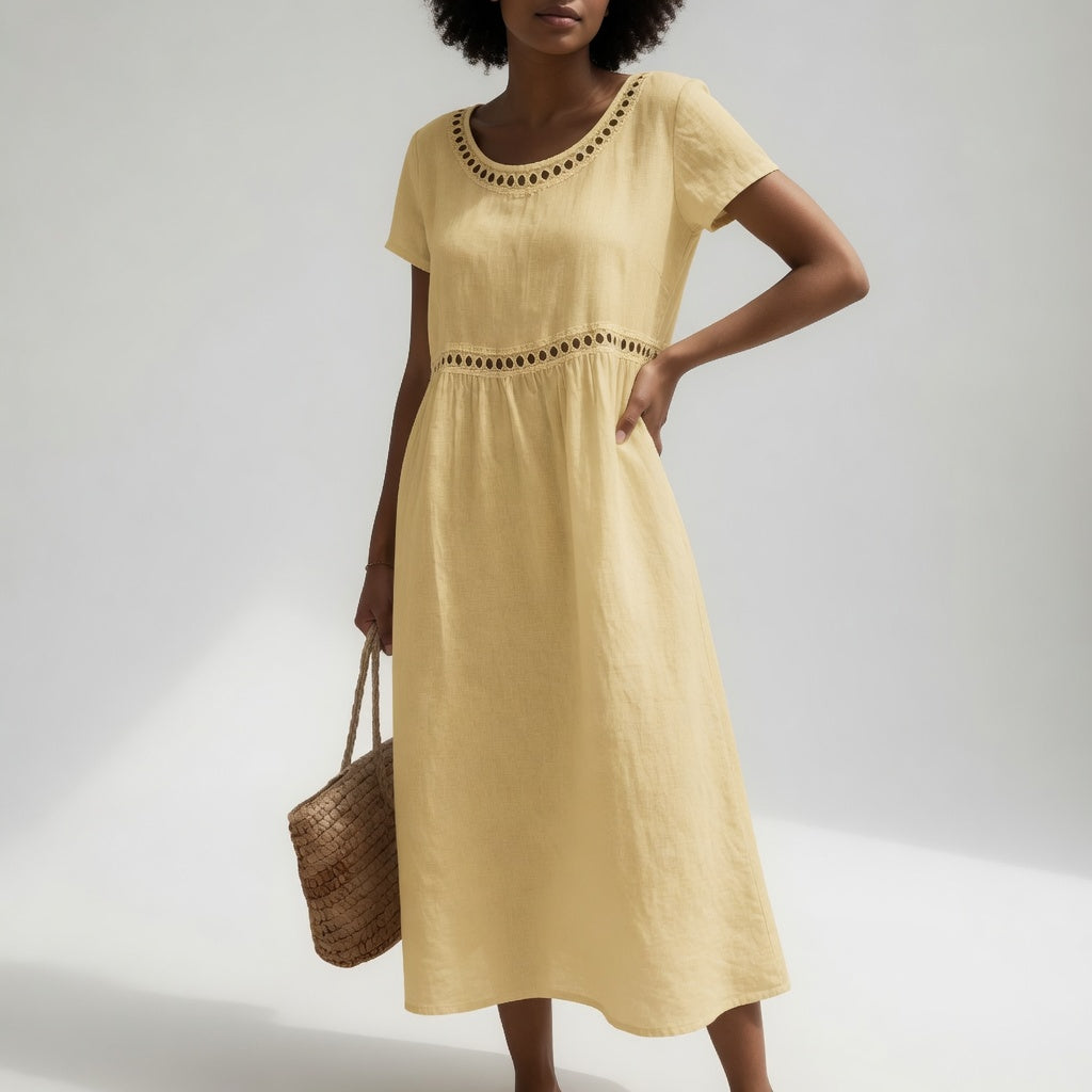 Robe Brodée Fluide Adeline