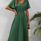 Robe Élégante à Pois Élisa