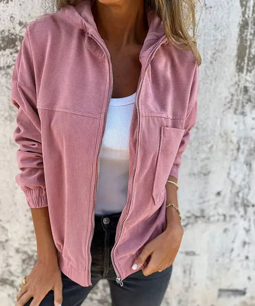 Veste Décontractée en Velours Côtelé