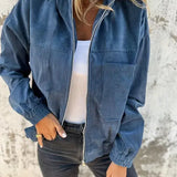 Veste Décontractée en Velours Côtelé