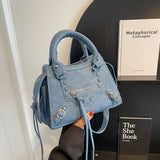 Sac denim horizon bleu