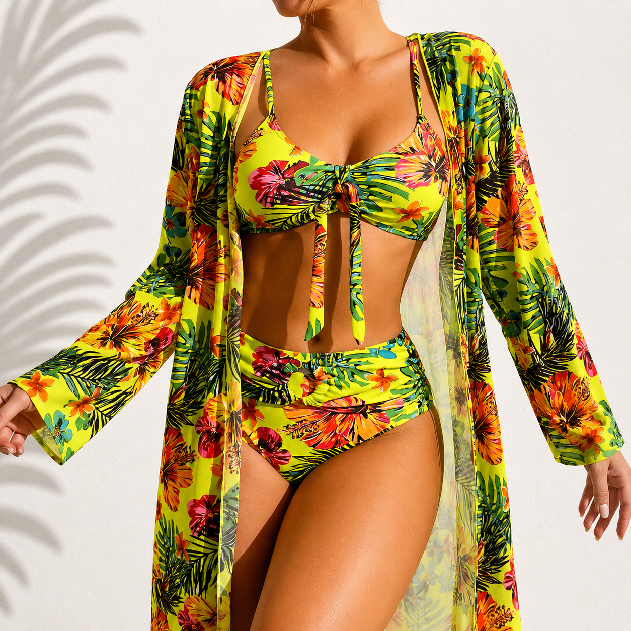Bikini 3 Pièces Élégant Tropical Marie