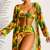 Bikini 3 Pièces Élégant Tropical Marie