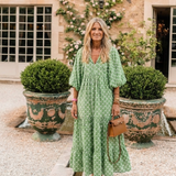 Robe Midi à Manches Trois Quarts Apolline