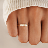 Bague classique avec perle