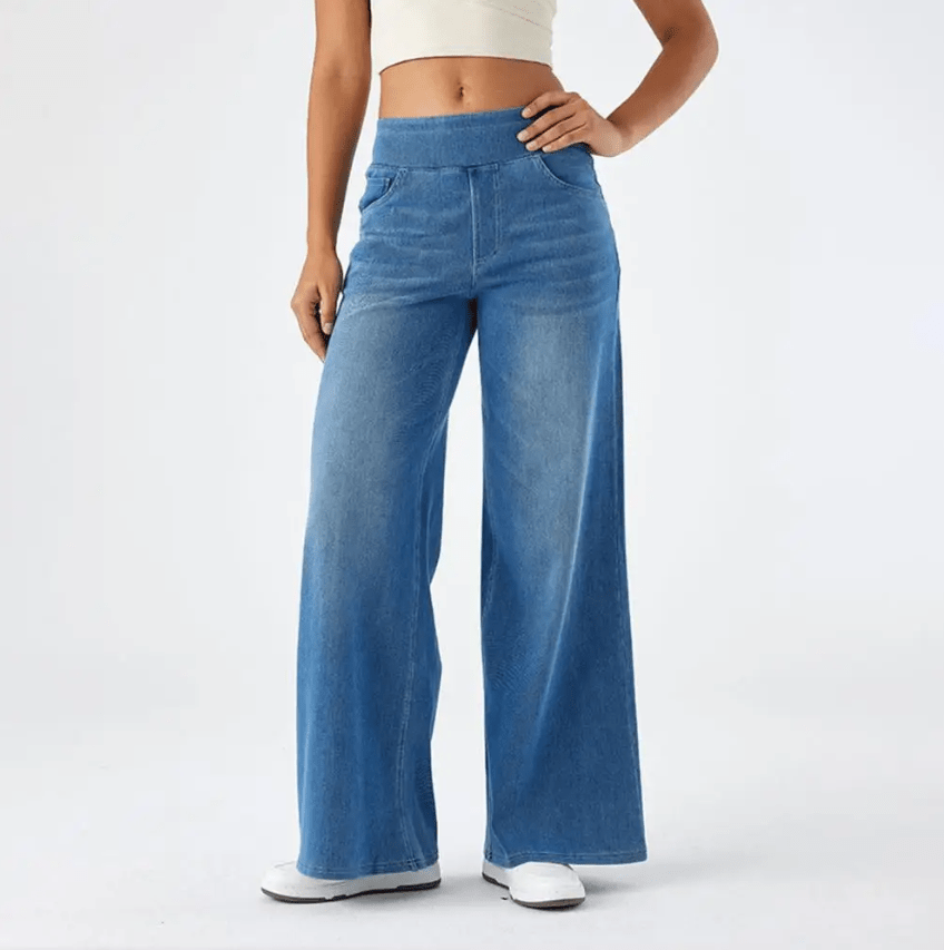 Pantalon Confortable à Taille Élastique