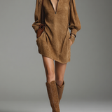 Robe Courte Effet Daim