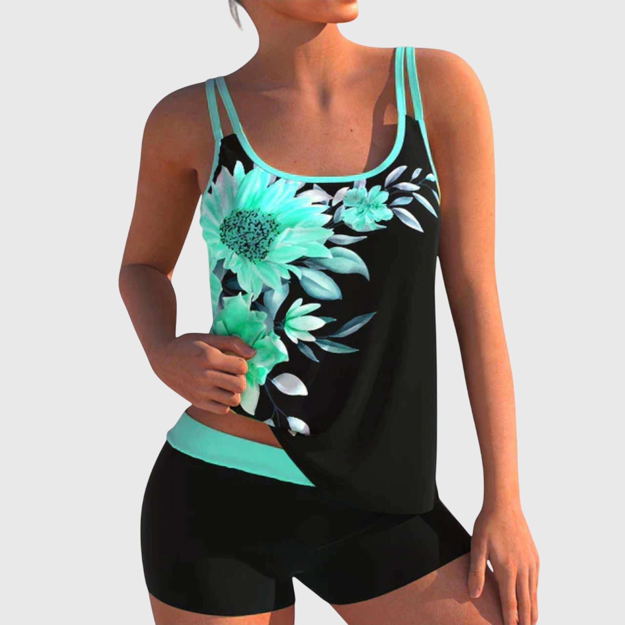 Tankini Roses Violettes Sidonie