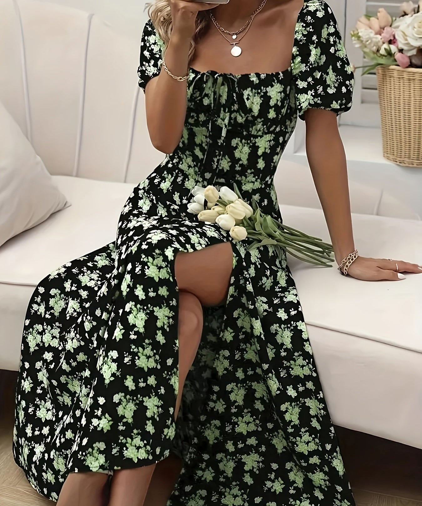 Robe Élégante Florale Chloé