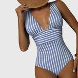 Maillot Rayé Écru Clémentine