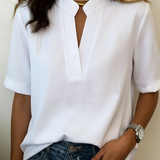 Blouse Chic à Col en V Margaux