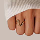 Bague Onde Dorée