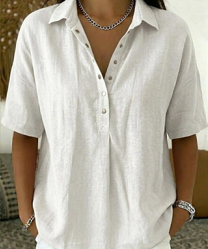 Blouse avec Col et Détails Boutonnés Willow