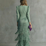 Robe Élégante à Franges Élise