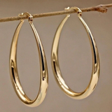 Boucles d'oreilles vintage dorées