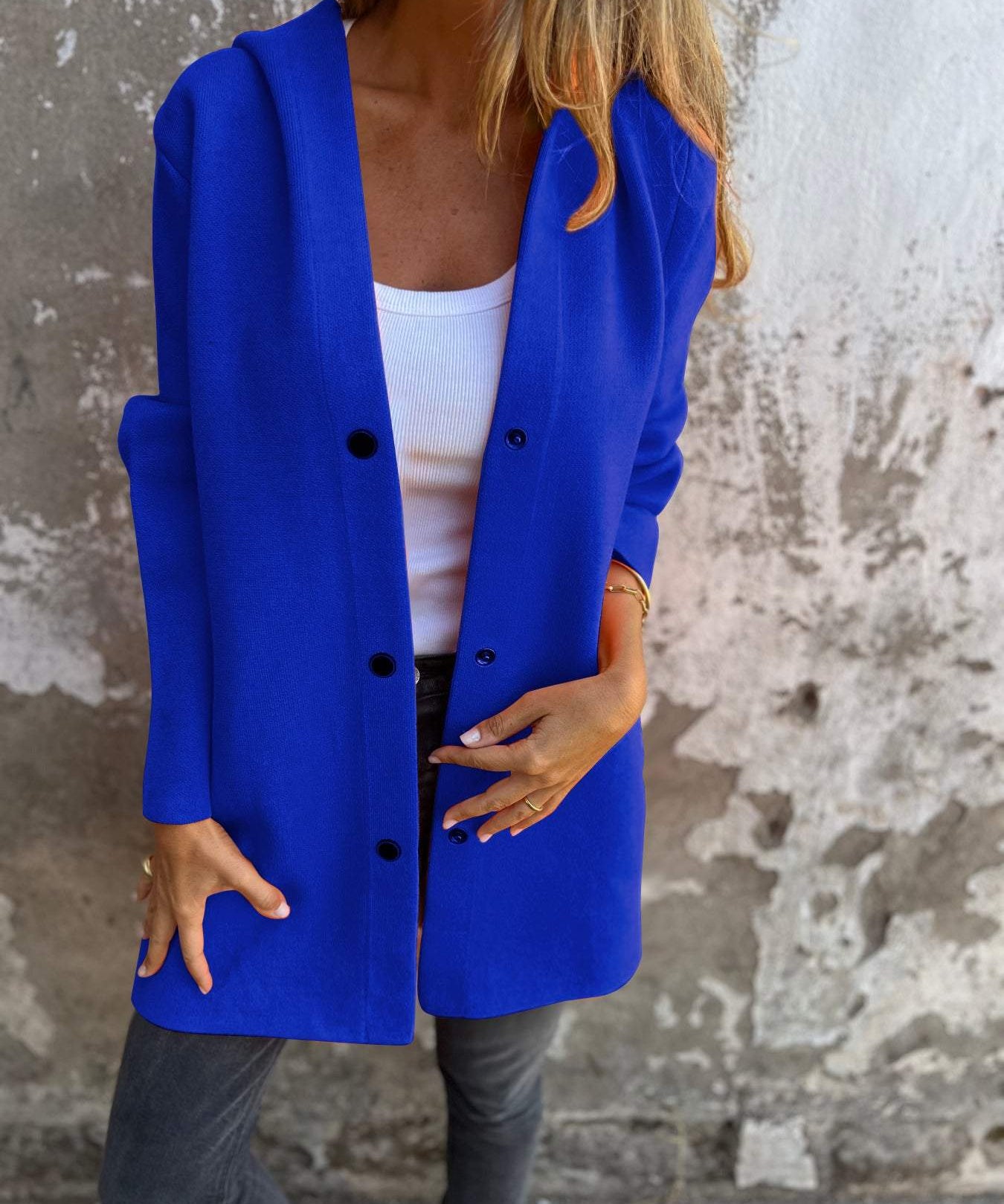 Gilet Long Chic à Capuche