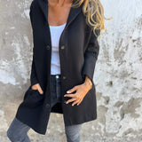Gilet Long Chic à Capuche