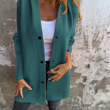 Gilet Long Chic à Capuche