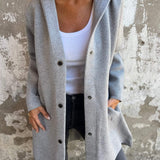 Gilet Long Chic à Capuche