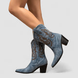 Bottines en Denim Selena