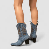Bottines en Denim Selena