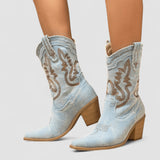 Bottines en Denim Selena