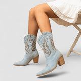 Bottines en Denim Selena