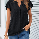 Blouse Chic en Patchwork avec Volants Kari