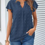 Blouse Chic en Patchwork avec Volants Kari