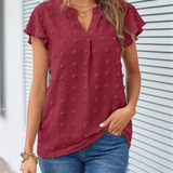Blouse Chic en Patchwork avec Volants Kari