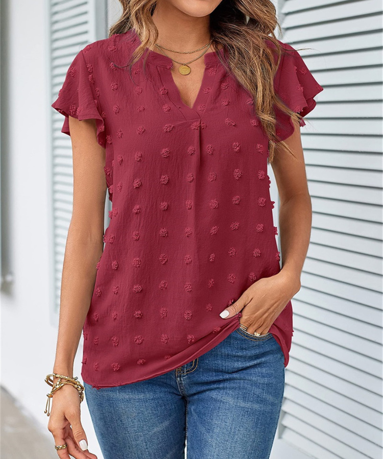 Blouse Chic en Patchwork avec Volants Kari