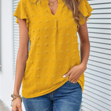 Blouse Chic en Patchwork avec Volants Kari