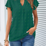 Blouse Chic en Patchwork avec Volants Kari
