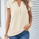 Blouse Chic en Patchwork avec Volants Kari