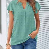 Blouse Chic en Patchwork avec Volants Kari