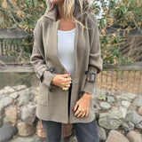 Manteau Mi-Long à Double Boutonnage
