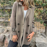 Manteau Mi-Long à Double Boutonnage