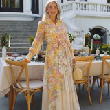 Robe Maxi Florale Transparente Cécile